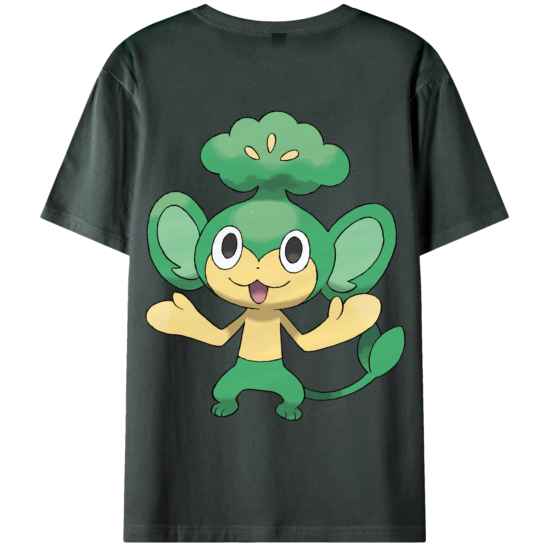 （画像用） ポケットモンスター Pokémon 綿100％ メンズ半袖Tシャツ（バックプリント） 通気性
